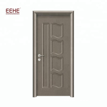 Simple Design MDF Wood Bathroom Door PVC Veneer